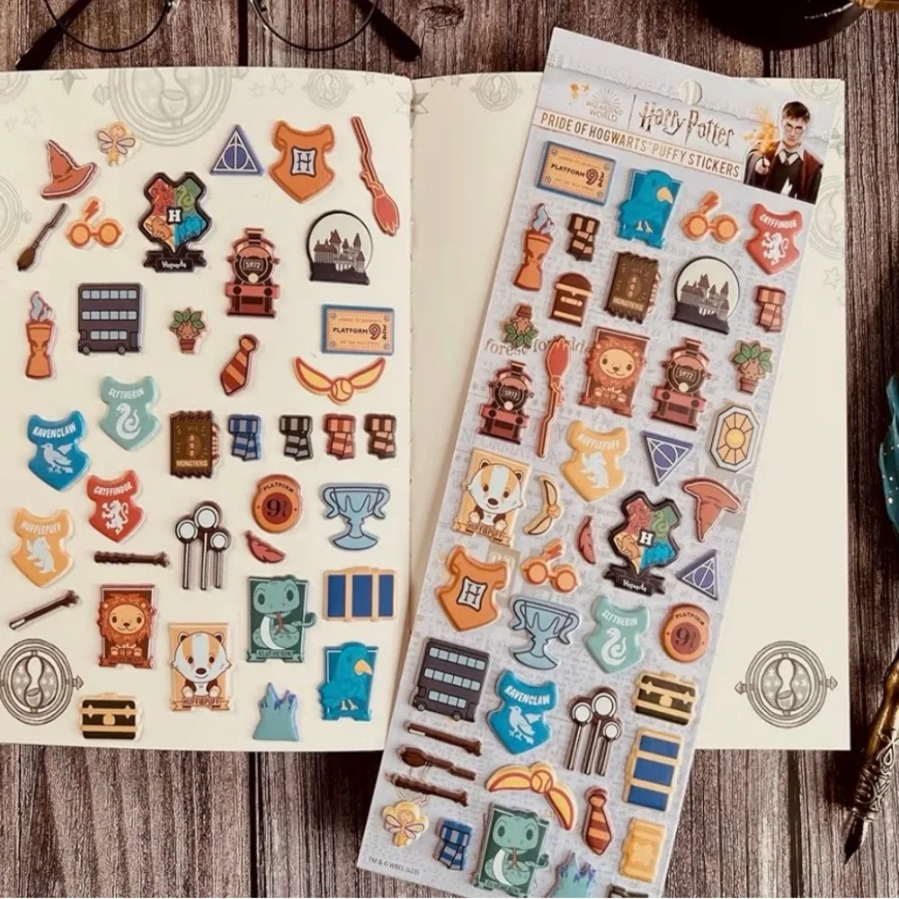 Harry Potter, PRIDE OF HOGWARTS PUFFY STICKERS NWT